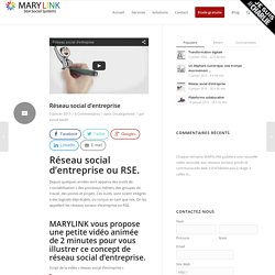 Réseau social d'entreprise - MARYLINK