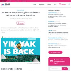 Yik Yak : le réseau social géolocalisé est de retour après 4 ans de fermeture