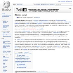 Réseau social — Wikipédia