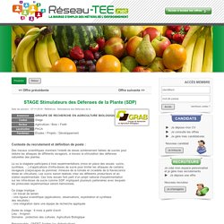 Réseau-TEE.net - Offre d'emploi