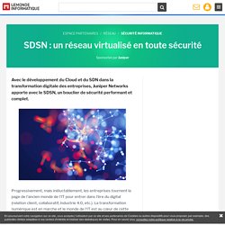 SDSN : un réseau virtualisé en toute sécurité