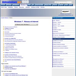 Réseau - Windows 7