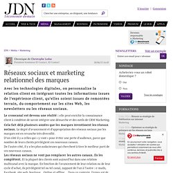 Réseaux sociaux et marketing relationnel des marques