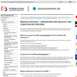 Réseaux sociaux - Organiser une veille et une curation de contenu