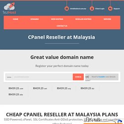 Cpanel Reseller hosting in Malaysia