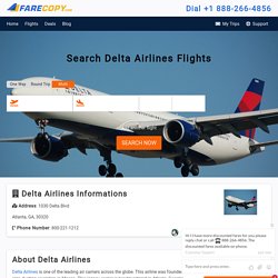 Delta Airlines - Delta Airline Reservation - Delta Flights - FareCopy.com