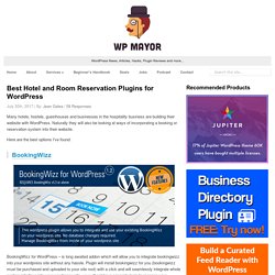 Best Hotel and Room Reservation Plugins for WordPress