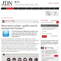 Réservation en ligne : quelles sont les pratiques des Français ? - JDN