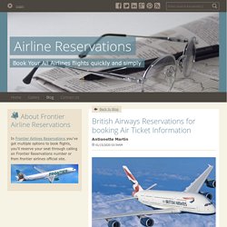 British Airways Reservations for booking Air Ticket Information - Airline Reservations : powered by Doodlekit