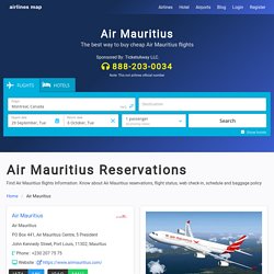Air Mauritius - Reservations & Flights information.