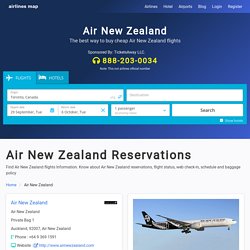 Air New Zealand - Reservations & Flights information.