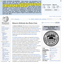 Réserve fédérale des États-Unis