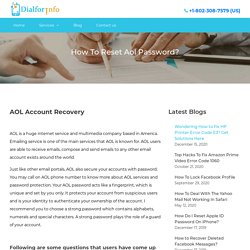 How to Reset Aol Password phone number