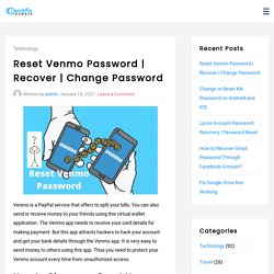 Reset Venmo Password