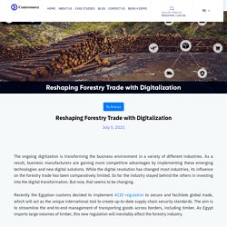 Reshaping Forestry Trade with Digitalization