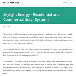 Skylight Energy - Residential and Commercial Solar Systems