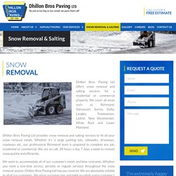 Residential and Commercial Snow Removal & Salting Services in Vancouver