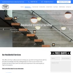 Residential Electrical Services - Strike Electrical