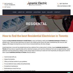 Best Residential Electrician in Innisfil Ontario