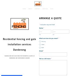 Residential gate and fencing installation, Dandenong, VIC