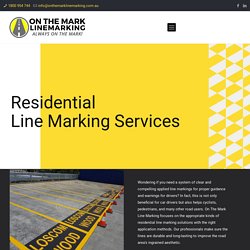 residential line marking services