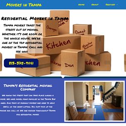 Residential Movers in Tampa - Fast Movers - Moving Companies Tampa
