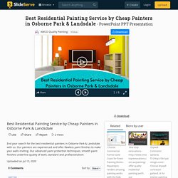 Best Residential Painting Service by Cheap Painters in Osborne Park & Landsdale