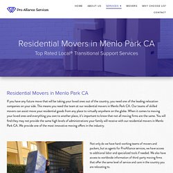 Residential Moving - Moving Company In The Bay Area - ProAlliance Services