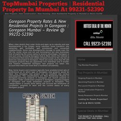 Goregaon Mumbai Property Rates