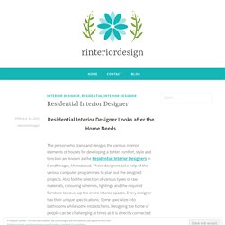 Residential Interior Designer – rinteriordesign