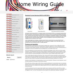 Home Wiring Guide - Residual Current devices
