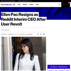 Ellen Pao Resigns as Reddit Interim CEO After User Revolt