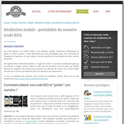 Portabilité (code RIO) : changer facilement d'opérateur mobile !