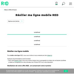 Résiliation Offre MOBILE Red - gkfjn63798