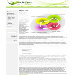 Resilience Alliance - Adaptive Cycle