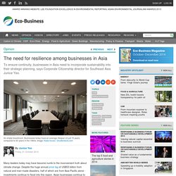 The need for resilience among businesses in Asia