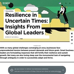 Resilience in Uncertain Times: Insights From Global Leaders