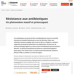 Résistance aux antibiotiques ⋅ Inserm, La science pour la santé