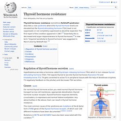 Thyroid hormone resistance