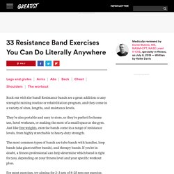 33 Resistance Band Exercises: Legs, Arms, Abs, Back, Chest, and More