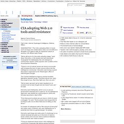 CIA adopting Web 2.0 tools amid resistance - INQUIRER.net, Phili