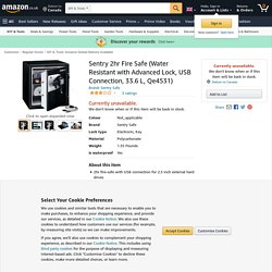 Sentry 2hr Fire-safe Water Resistant With Advanced Lock Usb Connection 33.6l Qe4531: Amazon.co.uk: DIY & Tools
