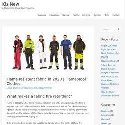 Flame resistant fabric in 2020