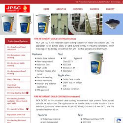 Fire Resistant Paint India, Fire Retardant Cable Coating - JPSC Solutions