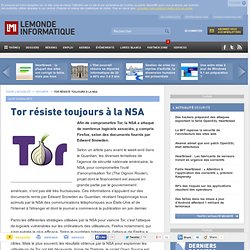 Tor résiste toujours à la NSA