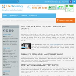 New year, new resolution: quit alcohol and smoking