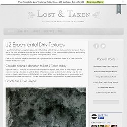 12 Experimental Dirty Textures