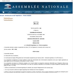 Texte adopté n° 229 - Résolution sur la diversité linguistique dans l'Union européenne (documents E-2275-1, E-2024 et E-2182)