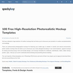 100 Free High Resolution Photorealistic Mockups
