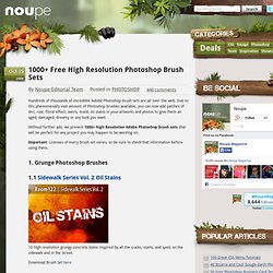 1000 Free High Resolution Photoshop Brush Sets - Noupe Design Blog